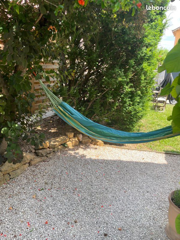 Hamac en tissu avec son sac de transport (image 1)