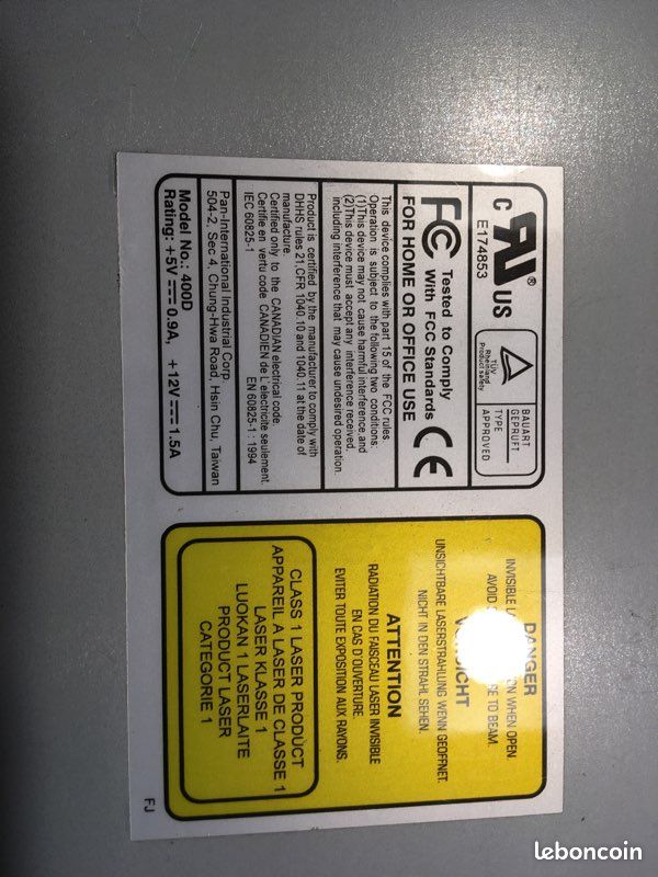 Lecteur graveur laser de CD 40x (image 3)