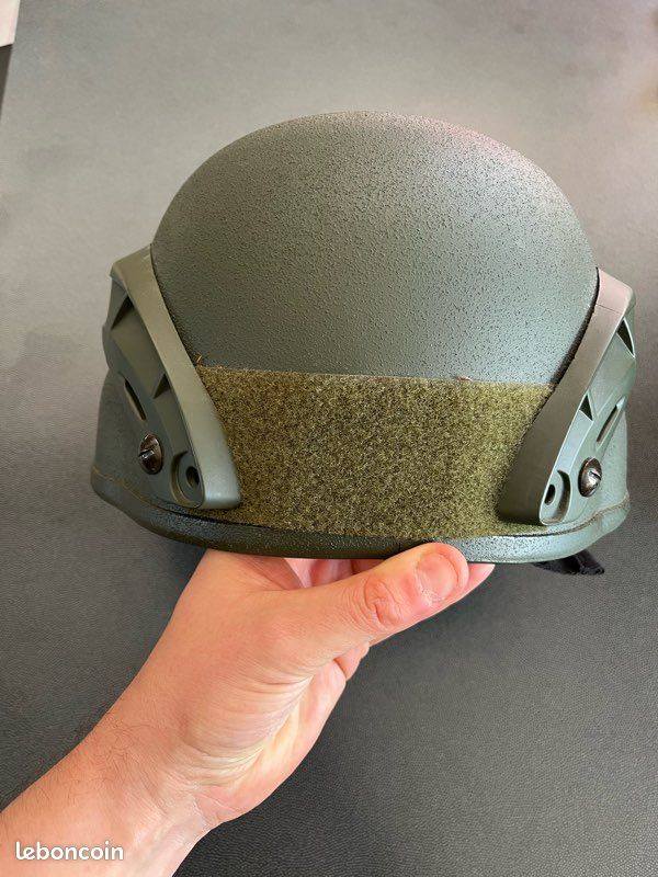 Casque De Combat Tactique  Mich 2002  Rails Rembourrage Coco Sangle
