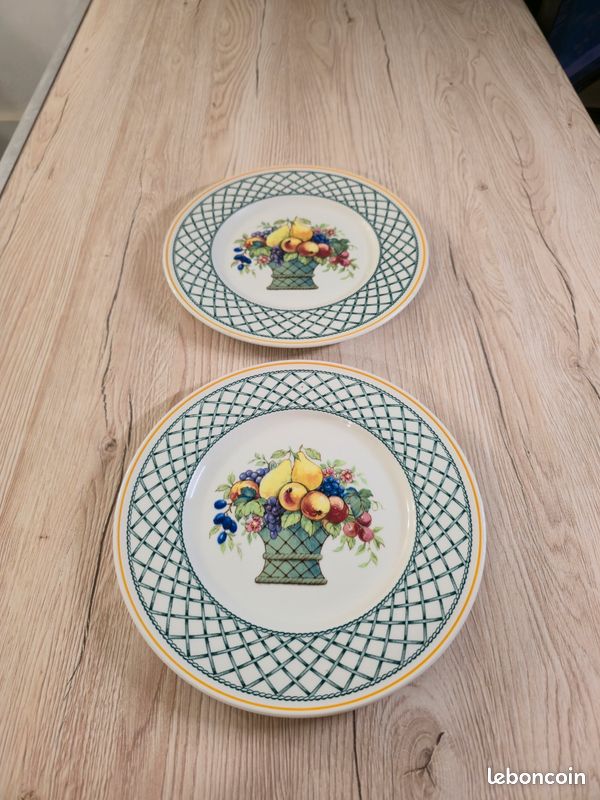 2 assiettes Villeroy & Boch Basket vintage – W. Germany (image 2)