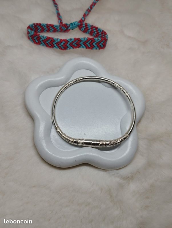 Bracelet En Argent Massif Vango Vango - Occasion - Bijou Vintage Ou Moderne