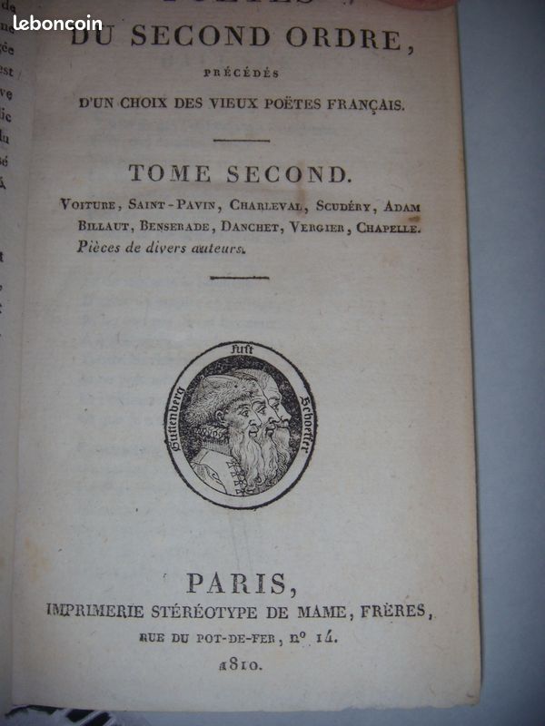 Poêtes du second ordre 1810 - série complète 12 volumes (image 6)