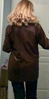 Veste ¾ en cuir d’agneau et fourrure véritable - OAKWOOD Taille XL – Excellent état (image 2)