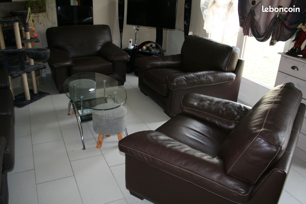 Ensemble canapé et fauteuils (image 1)