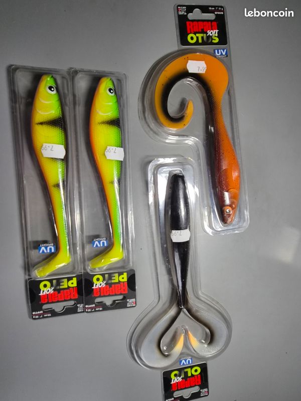 Lot de 2 leurres de pêche Rapala neufs DHJ-10 et vintage HJ