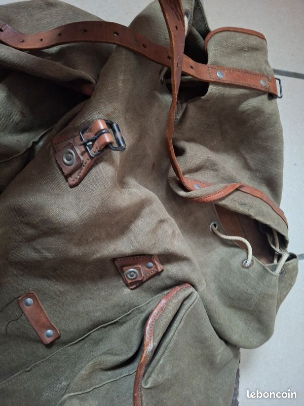 Ancien Sac à dos Lafuma De Scout Année 1940/50 Armature