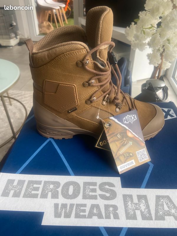 Bottes Militaires HAIX Ranger Taille 43 - Chaussures De Combat Zones Chaudes - Bottes Tactiques Neuves