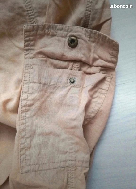 Pantacourt cargo beige (image 5)