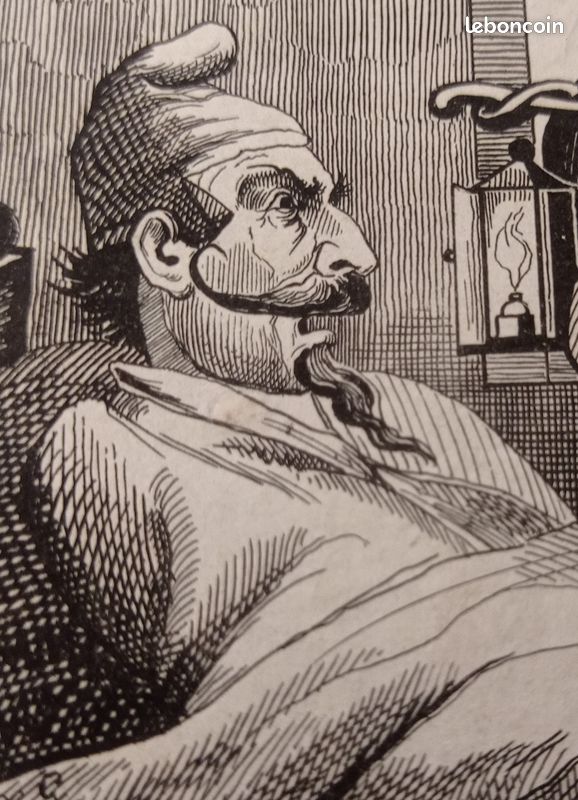 Gravure ancienne caricature Napoléon III (image 3)