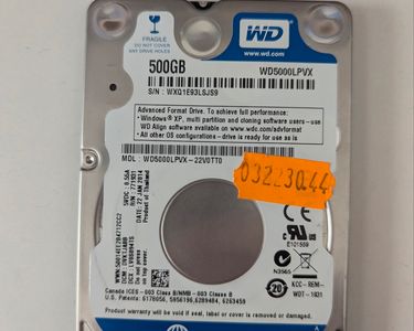 HDD Western Digital WD5000LPVX 500Go occasion pour Ordinateur Portable