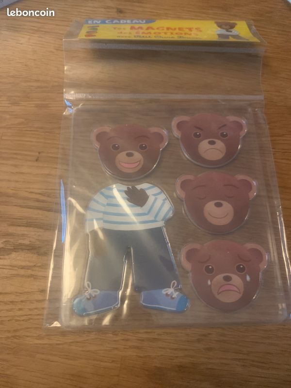 Magnets des émotions Petit Ours Brun (image 1)