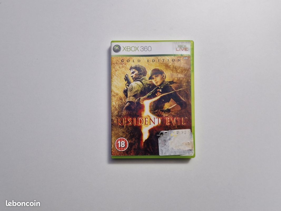 Jeu Xbox 360 Resident Evil 5 - Version PAL FR Complète - Bon état