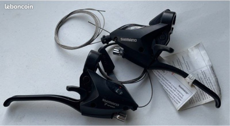 Set Leviers Frein Et Manettes Shimano Exage Mountain ST-M450 VIA - 18 Vitesses - Japon
