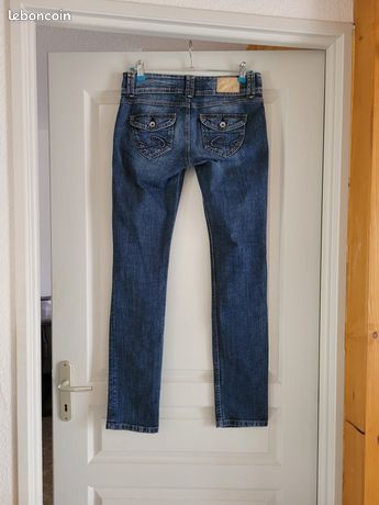 Jeans Skinny EDC By Esprit Taille W28/38 - Bleu, Occasion Très Bon état, Coupe Ajustée