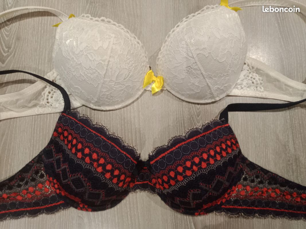 Lot De 2 Soutiens-Gorge Taille 85B Marque VENA - 100% Coton - Neufs Avec Étiquettes