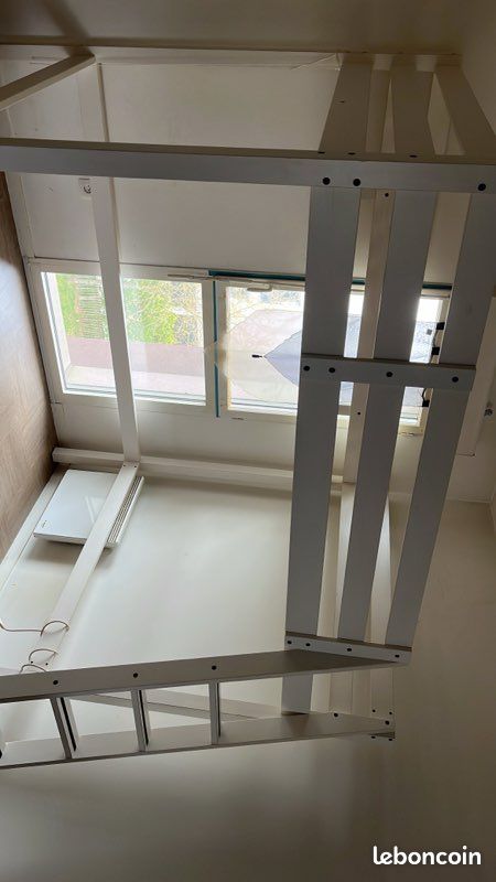 Lit à hauteur double blanc Ikea (image 3)
