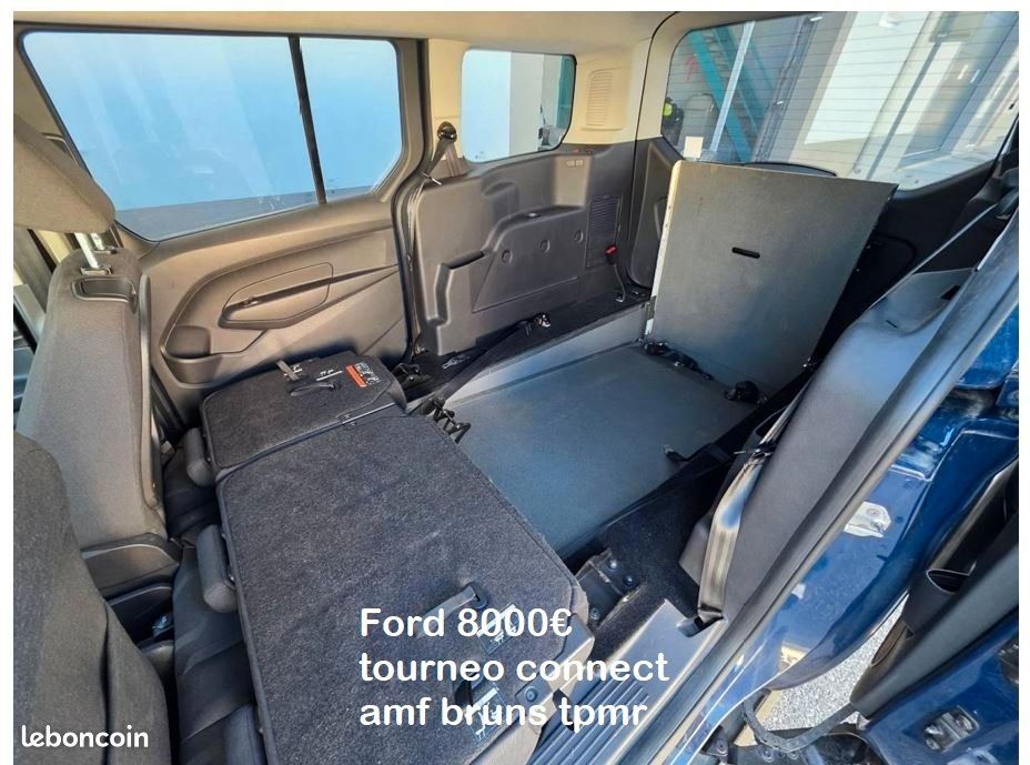 Ford transit custom et Ford tourneo connect transport tpmr avec rampe fauteuil pour roulant (image 3)