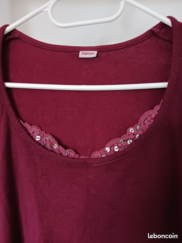 Top couleur prune (image 5)