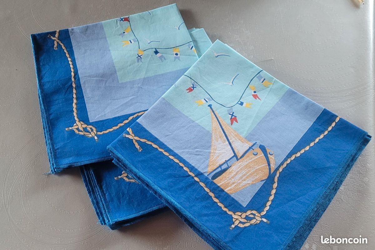 Lot De 3 Serviettes Invité Nid D'abeille Vintage - Années 60-80 - Jamais Lavées