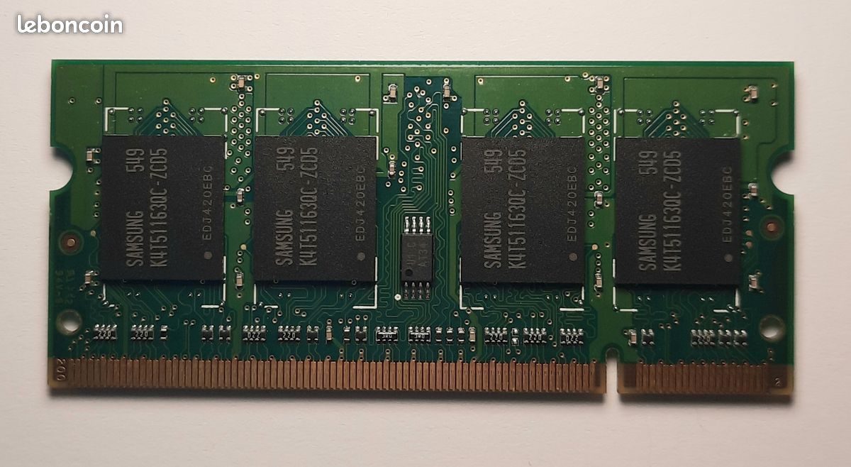 Barrette mémoire portable (1x512Mo) DDR2 Samsung SODIMM 533 Mhz PC2 4200S (image 2)