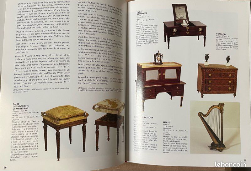 LE MOBILIER MINIATURE DU XVIème SIÈCLE A 1930 - GUY VENDEUVRE - 1987 (image 3)