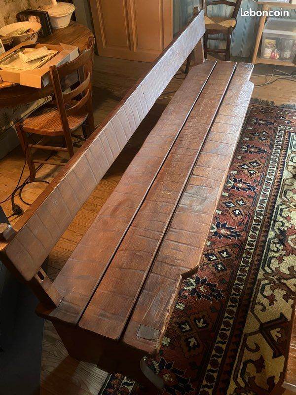 Banc artisanal en teck massif (image 2)