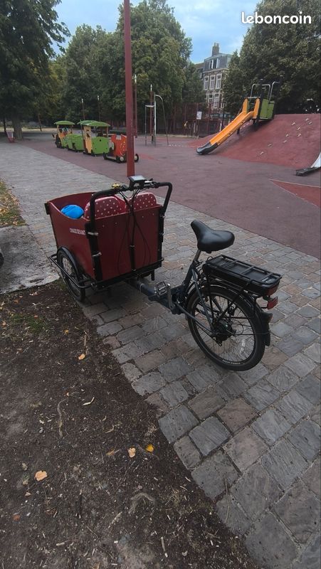 Vélo cargo triporteur jusqu'à 4 enfants - très bon état (image 4)
