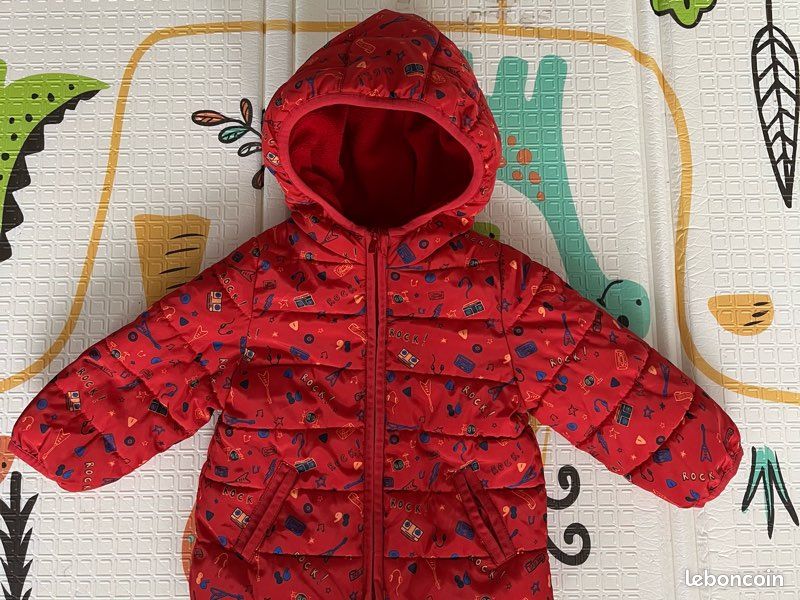 Doudoune bébé rouge (image 2)