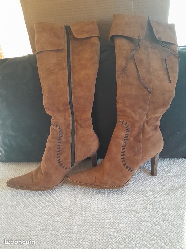 Bottes daim GINO VENTORI T39 (image 2)