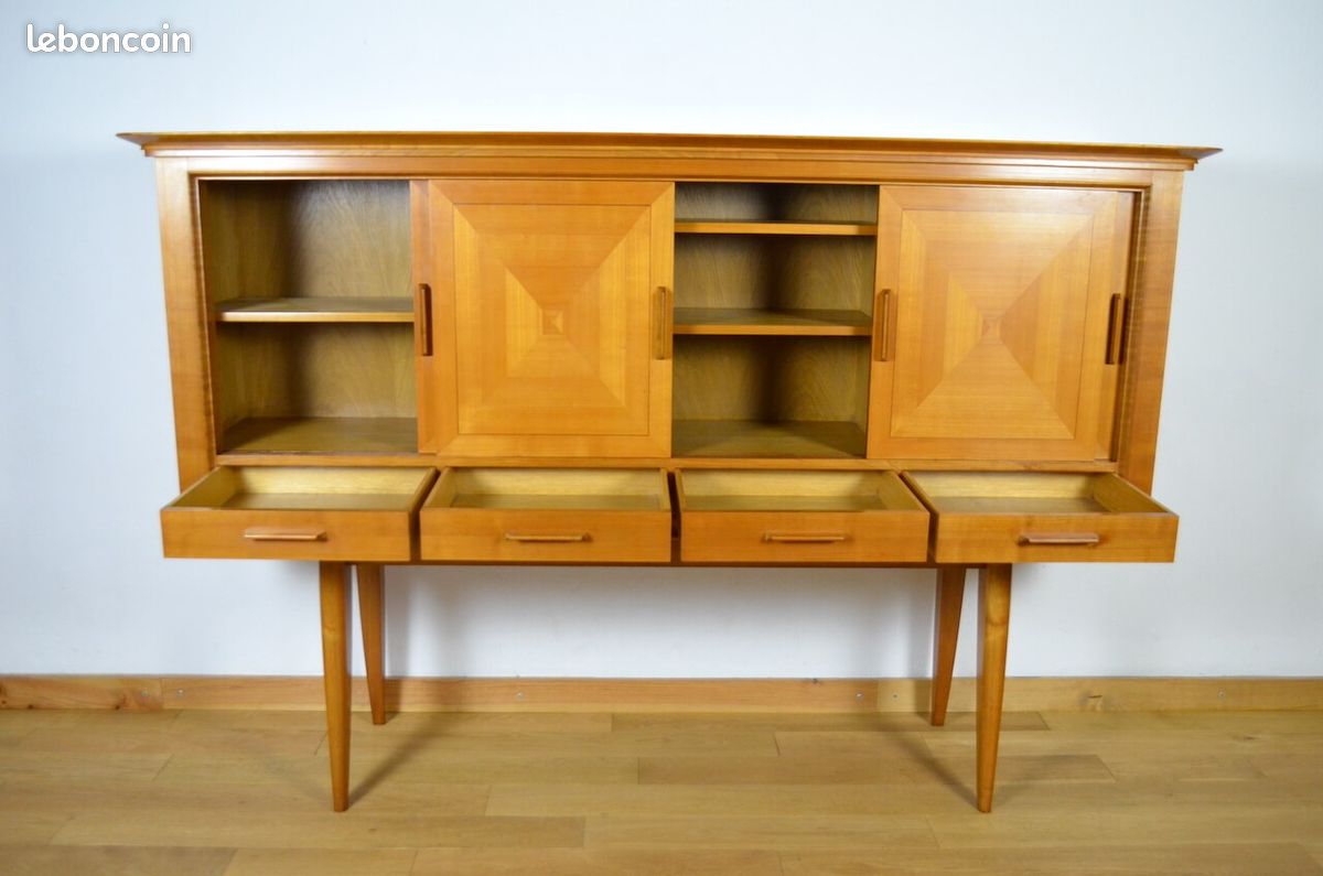 Buffet / Meuble Pieds Compas Vintage 1950 / 1960 (image 3)