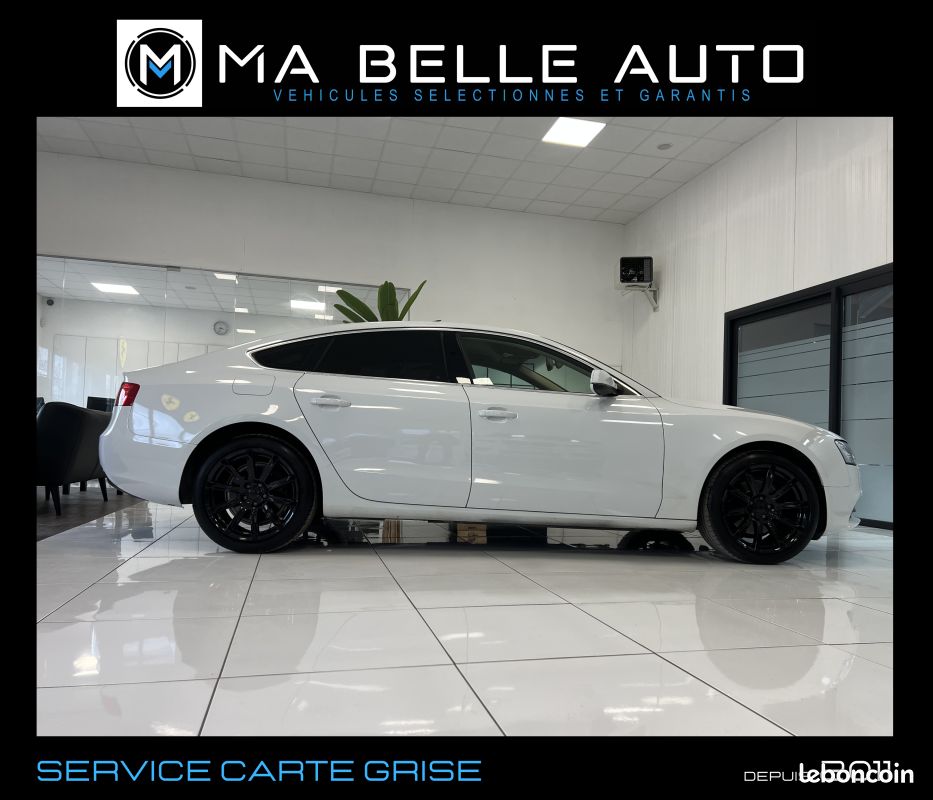 AUDI A5 SPORTBACK 2.0 TDI 143 AMBITION LUXE MULTITRONIC / carnet + factures / parfait état (image 8)