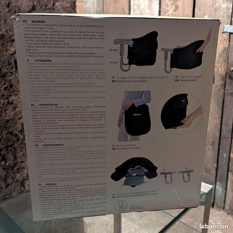 Siège de table Inglesina à partir de 6 mois (jusqu'à 15 kg) (image 9)