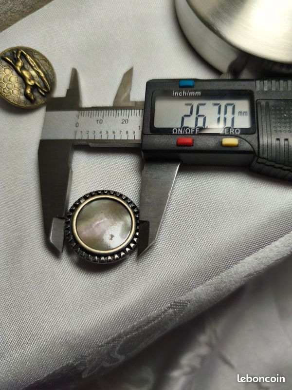 RARE 3 BOUTON UNIFORME - ECOLE NORMALE DE ROUEN - A.M & Cie - D:14,18