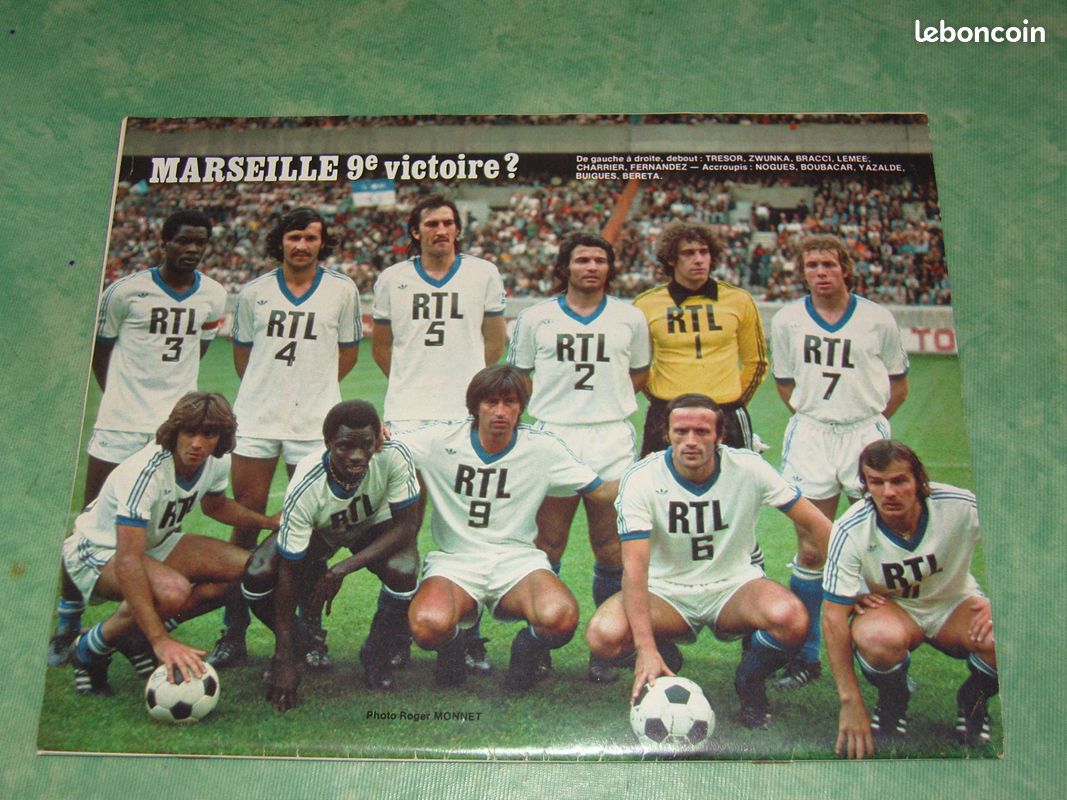 Miroir Du Football N°308 1978 – Platini + Poster OM 77/78 – COLLECTOR