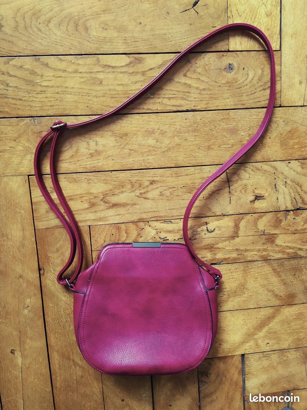 Sac à main bandoulière rouge/grenat (image 1)