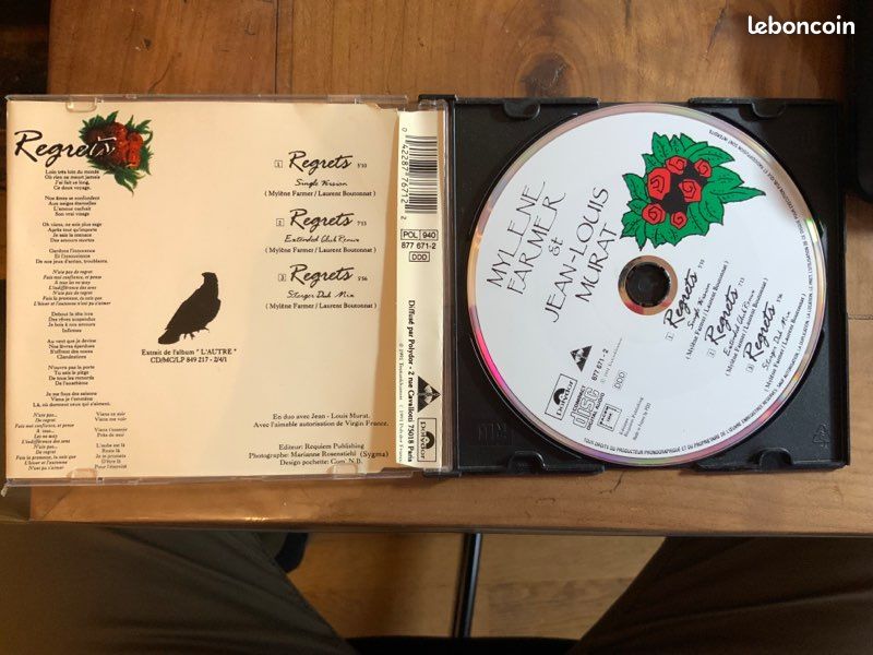 Mylene Farmer mini CD regrets (image 2)