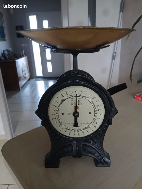 Balance De Cuisine Vintage EKS – Max 3Kg – Fabriquée En Suède – Design Rétro