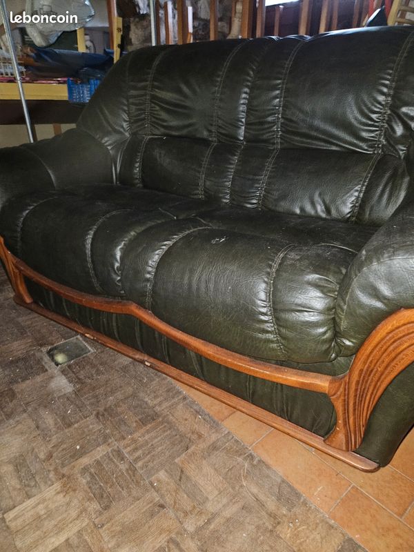 Canapé club cuir (image 1)