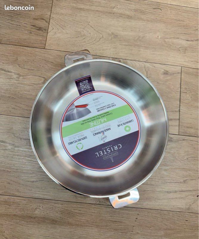 Set Sauteuse CRISTEL Mutine 24 Cm + Couvercle + Poignée Amovible