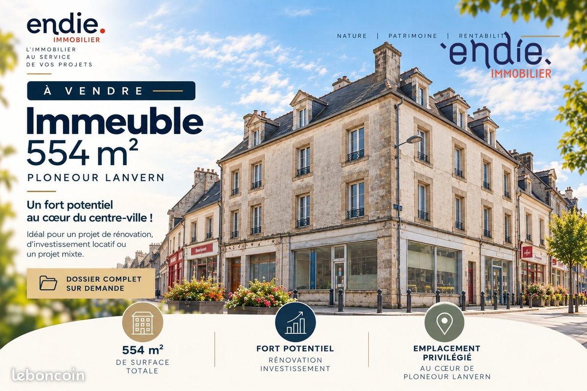 Immeuble 554 m² · à Plonéour-Lanvern · 554 m² · 257 000 €