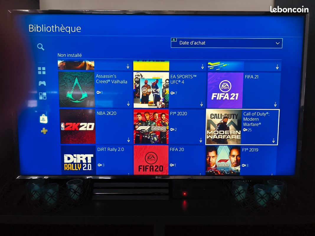 PlayStation 4 Pro 1 To, 2 manettes d'origine avec compte de 50 jeux (image 3)