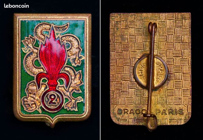 INSIGNE COLONIALE INDOCHINE Groupe de transport . Drago déposé EUR 42