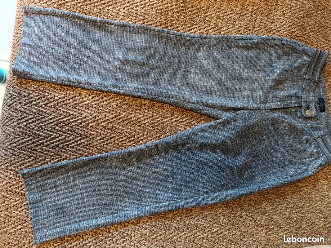 Pantalon chic gris eva kayan (image 1)