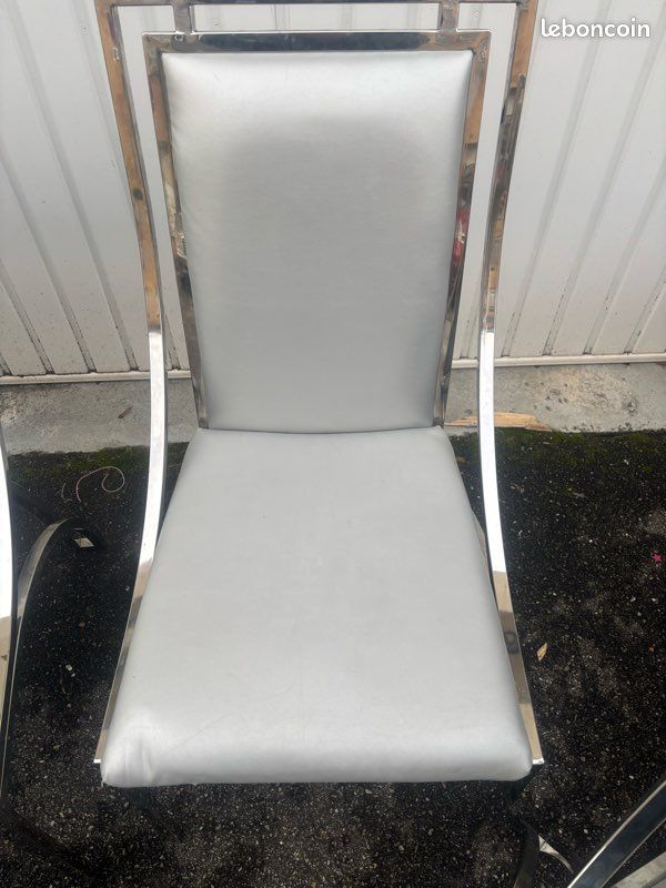 Lot de 4 chaises grises (image 4)