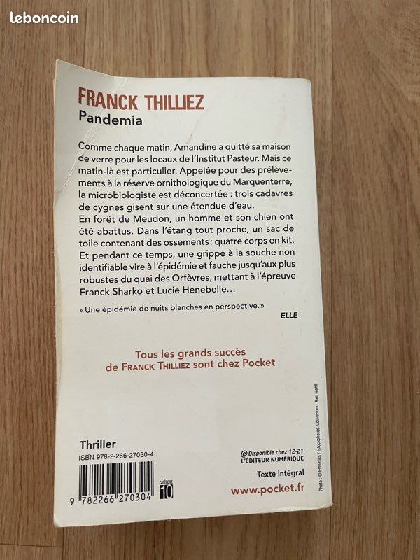Pandemia - Franck THILLIEZ (image 2)