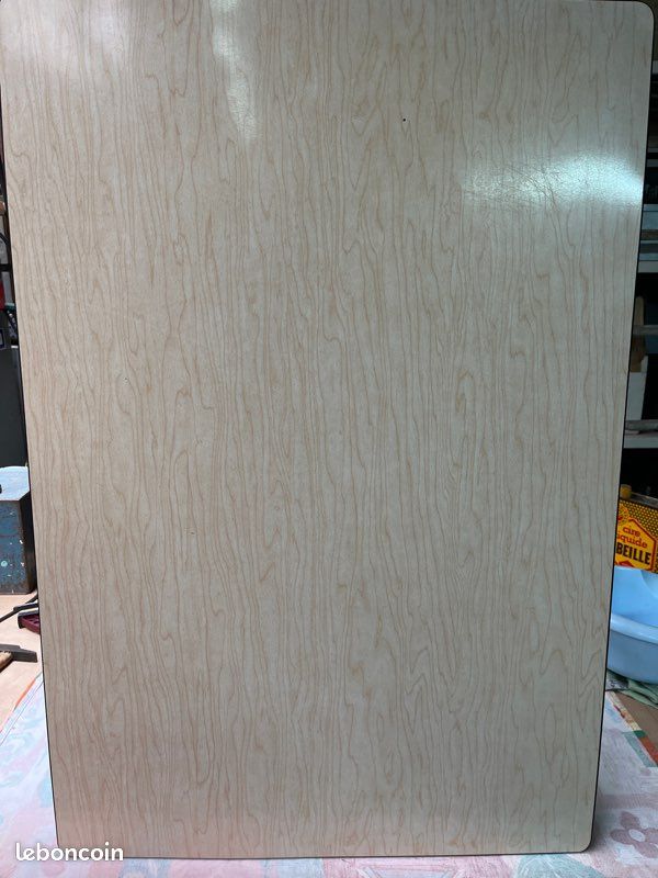 Table en bois bureau année 60 Formica (image 4)