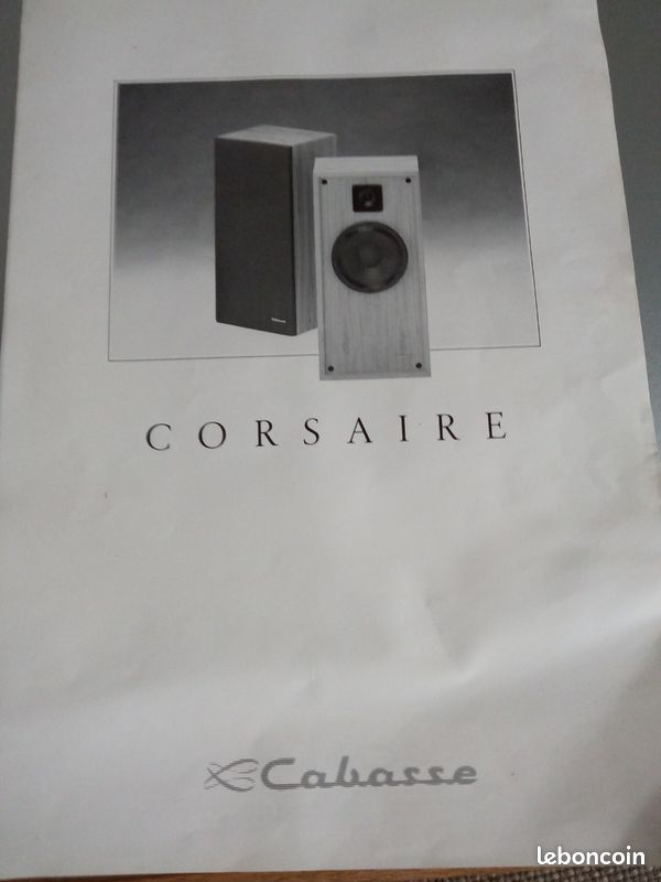 RARE ! ENCEINTES Monitor CABASSE GALIOTE M2 + Ampli AMC + pieds amov