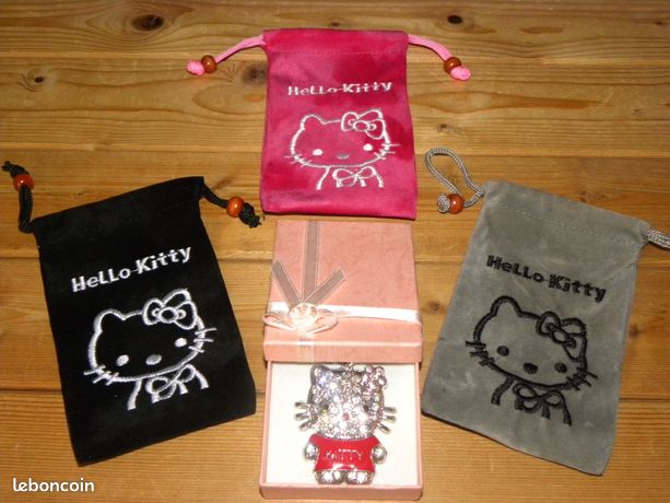 Boîte à Bijoux Hello Kitty Vintage Avec Perles - Modèle Neuf Et Collector