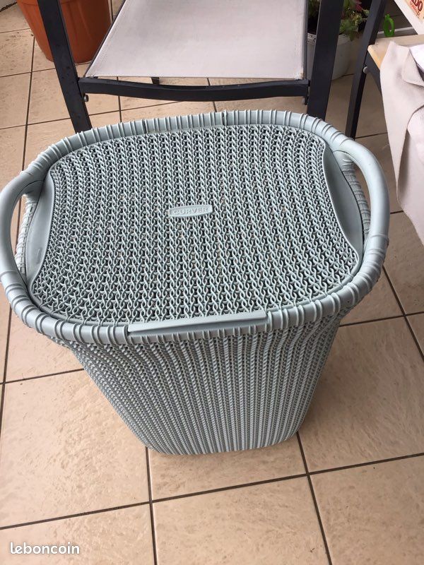 CURVER Panier à linge sous-vêtements 60 L gris clair