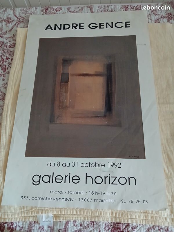 Affiche originale expo André Gence (image 1)